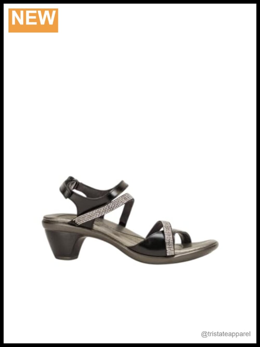 Naot Innovate Women's Heel Sandal Rhinestone Cork Footbed Arch Support